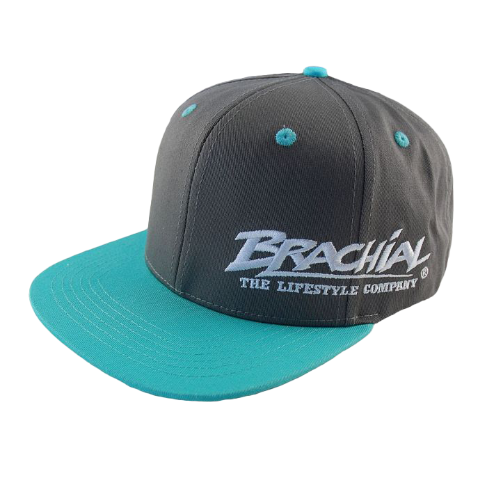 Brachial Snapback Cap Protect - Dark Grey/Aqua