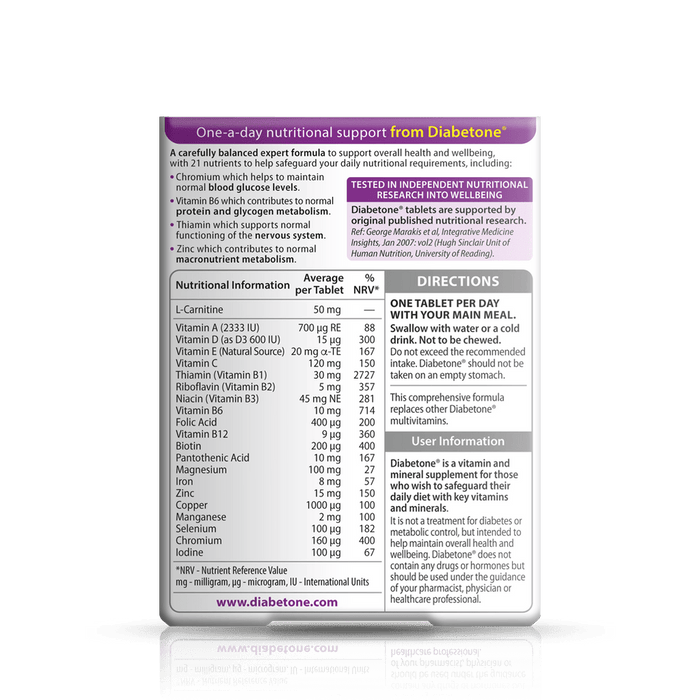 Vitabiotics Diabetone 30 Tablets