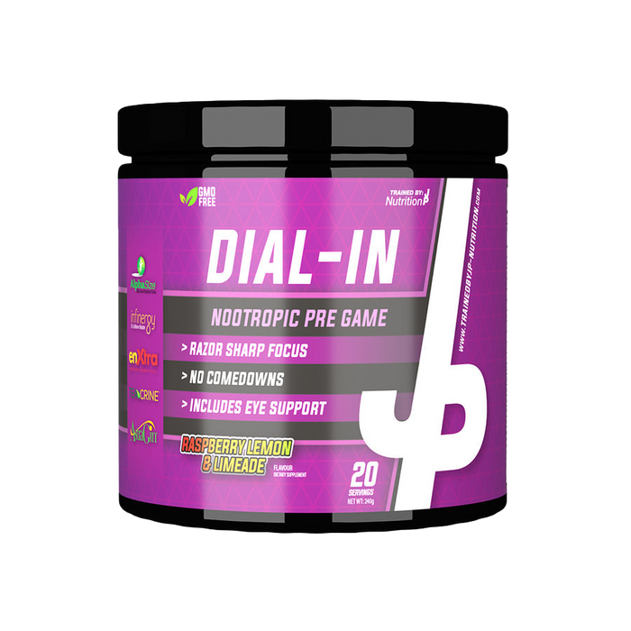 Trained By JP Dial In Nootropic 240g Raspberry Lemon & Limeade