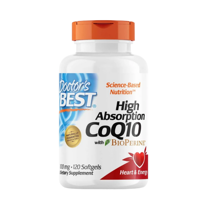 Doctor's Best High Absorption CoQ10 with BioPerine 100 mg 120 Softgels