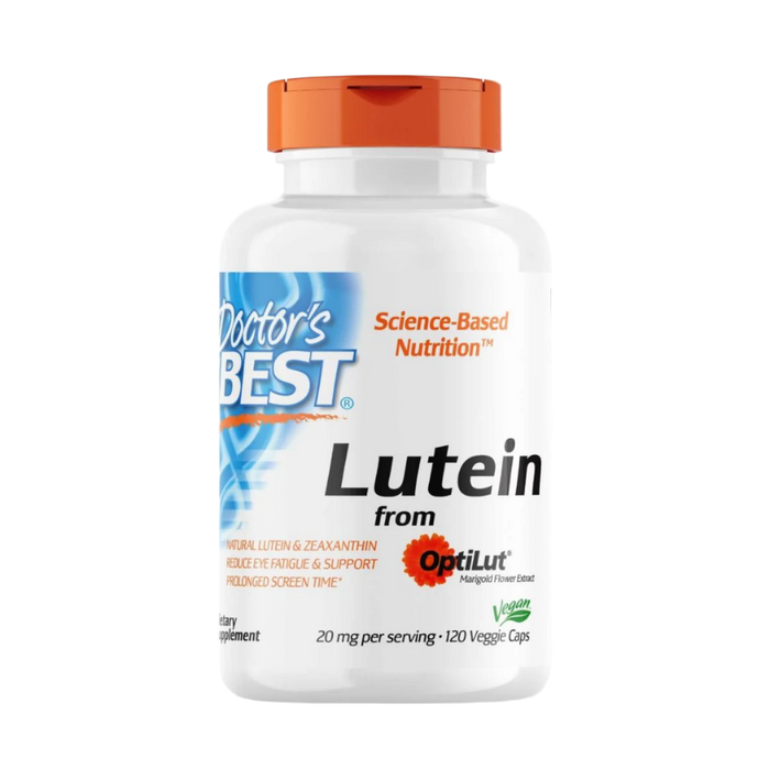 Doctor's Best Lutein von OptiLut, 10 mg – 120 Kapseln