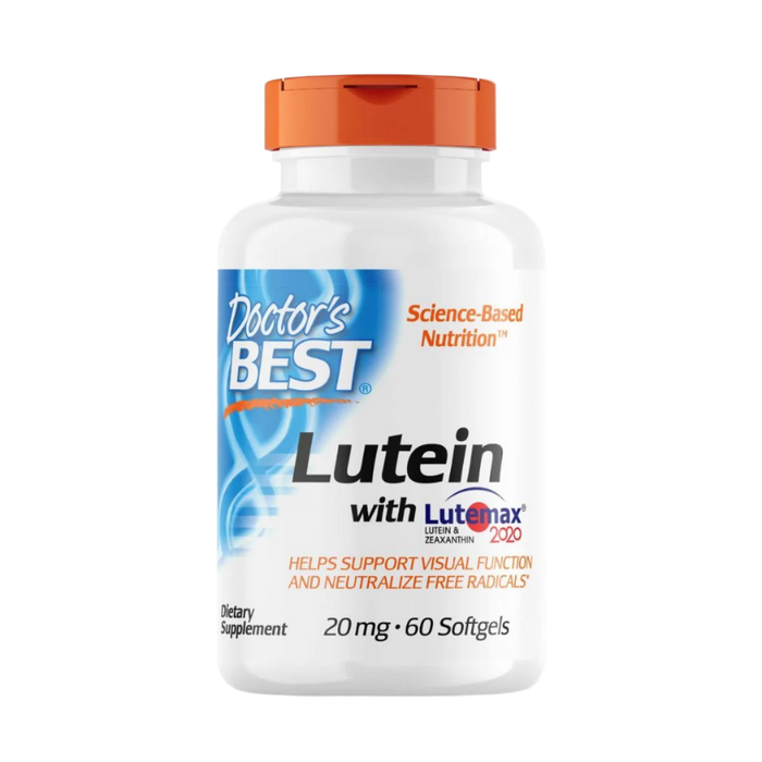 Doctor's Best Lutein with Lutemax 2020, 20 mg 60 Softgels