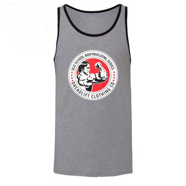 Dreadlift Oldschool Bodybuilding Tank - Grey/Black