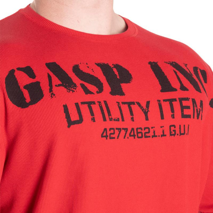 GASP Thermal Gym Sweater - Chilli Red