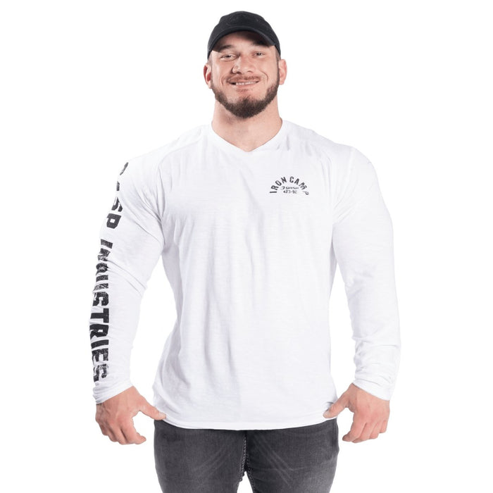 GASP Throwback LS Tee - White - Large - Throwback LS Tee at MySupplementShop by Gasp