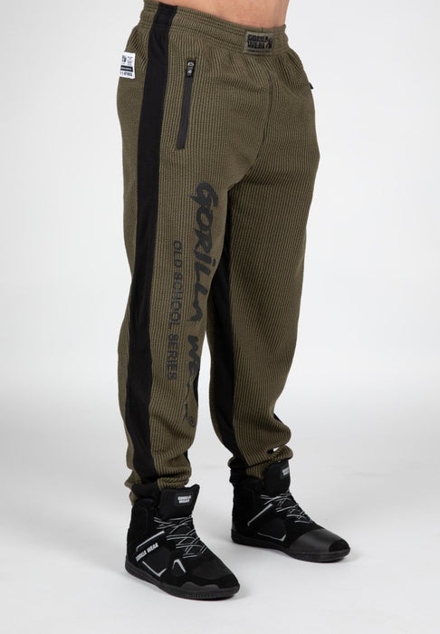 Gorilla Wear Augustine Old School Pants - Army Green - Pants at MySupplementShop by Gorilla Wear