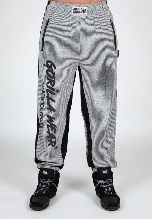 Gorilla Wear Augustine Old School Pants - Grey - Large/XL - Pants at MySupplementShop by Gorilla Wear