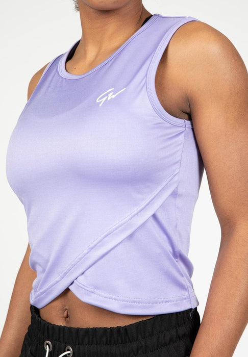 Gorilla Wear Estelle Twisted Crop Top - Lilac - XS - Crop Top at MySupplementShop by Gorilla Wear