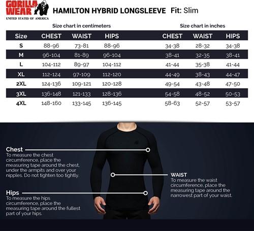 Gorilla Wear Hamilton Hybrid Long Sleeve - Black