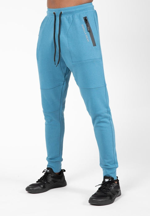 Gorilla Wear Newark Pants - Blue - Medium - Pants at MySupplementShop by Gorilla Wear