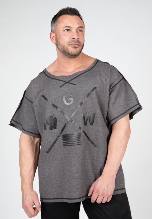 Gorilla Wear Sheldon Work Out Top - Grey - Small/Medium - Top at MySupplementShop by Gorilla Wear