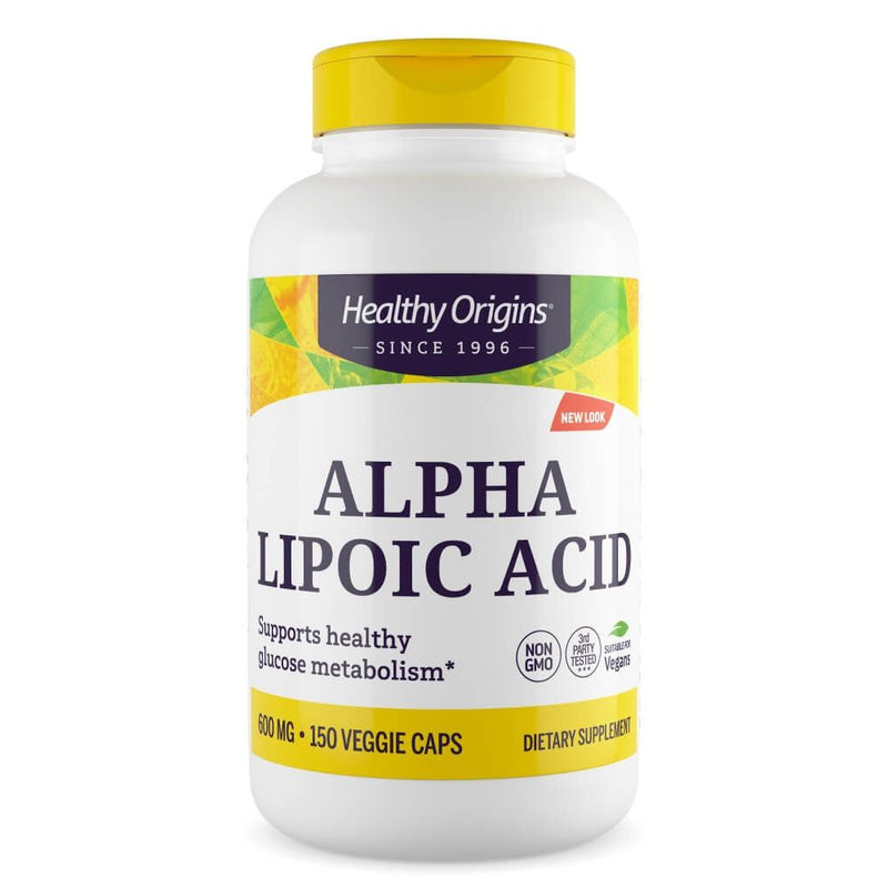 Healthy Origins Alpha Lipoic Acid 600mg 150 Capsules | Premium Supplements at MYSUPPLEMENTSHOP