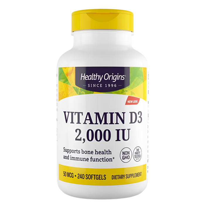 Healthy Origins Vitamin D3 2,000iu 240 Softgels