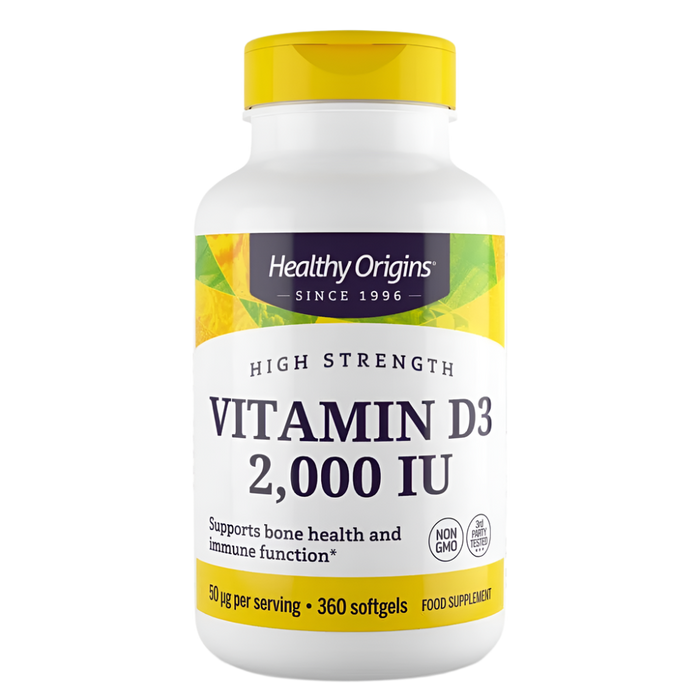 Healthy Origins Vitamin D3 2,000iu 360 Softgels