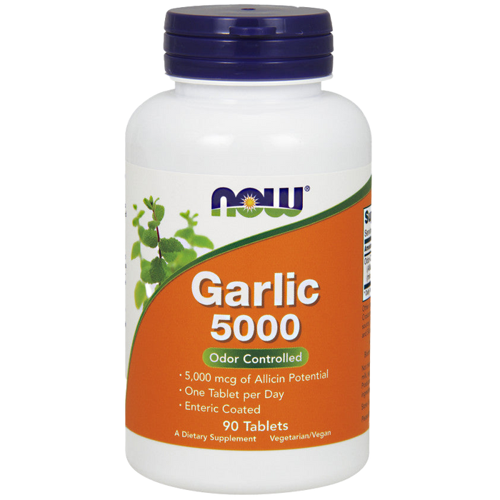 NOW Foods Knoblauch 5000, geruchskontrolliert – 90 Tabletten