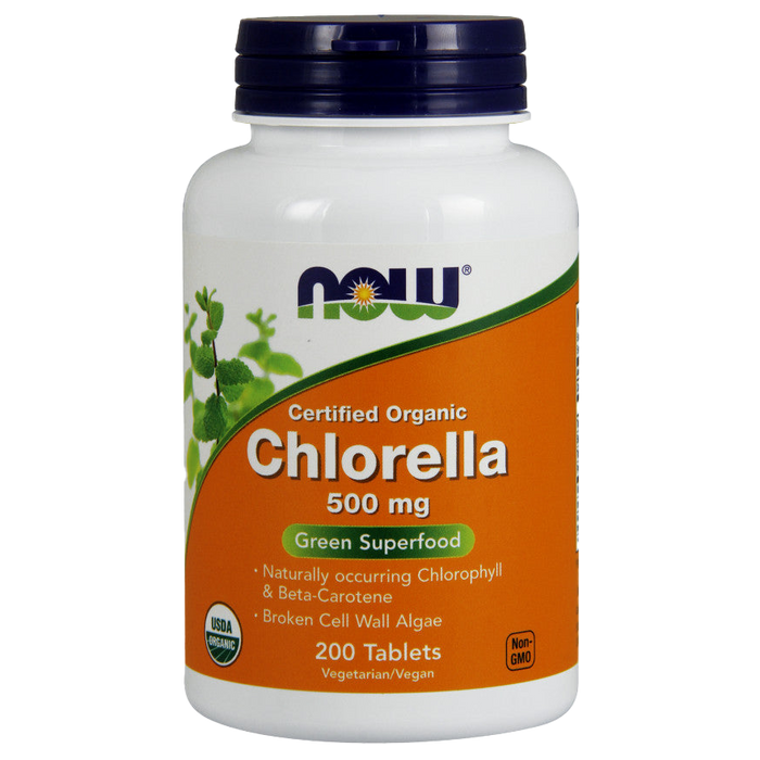 NOW Foods Chlorella, 500mg Organic - 200 tabs