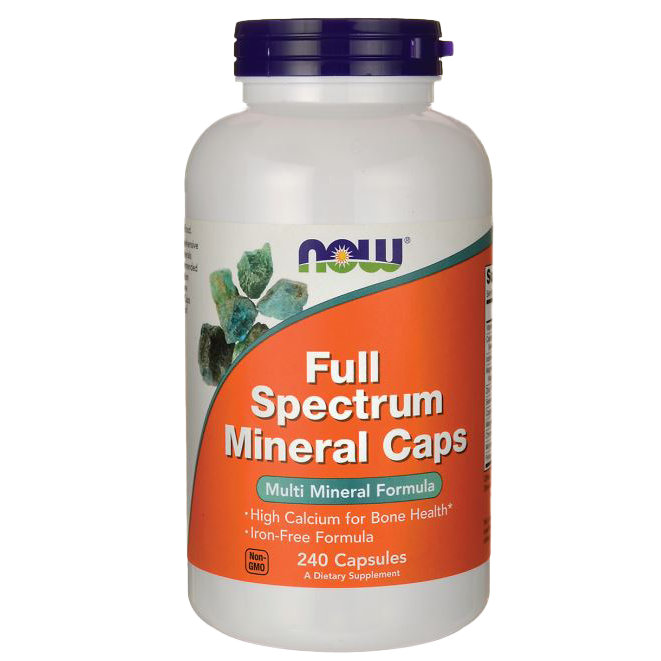 NOW Foods Full Spectrum Minerals, Iron-Free - 240 caps