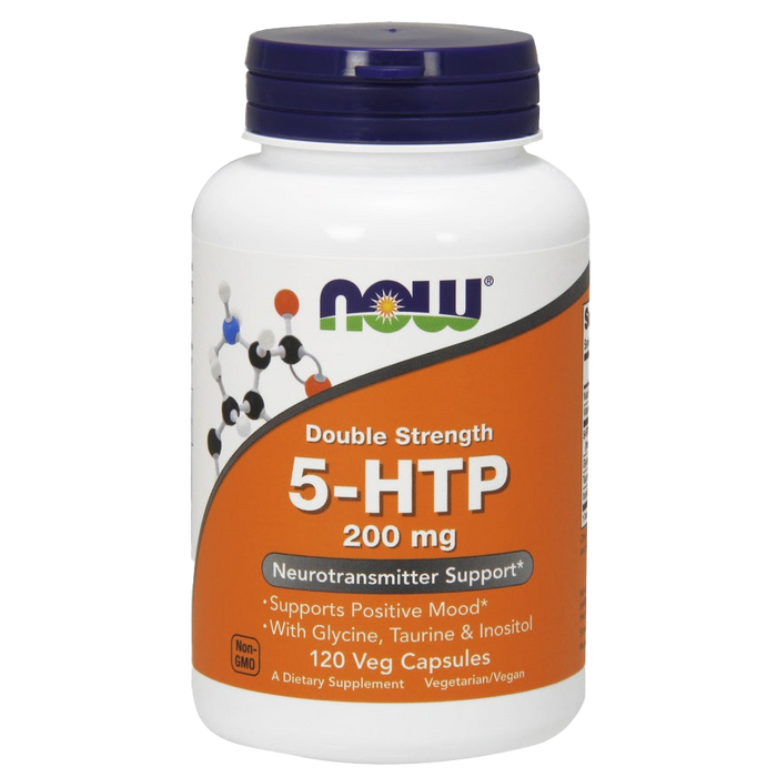 NOW Foods 5-HTP with Glycine Taurine & Inositol, 200mg - 120 vcaps