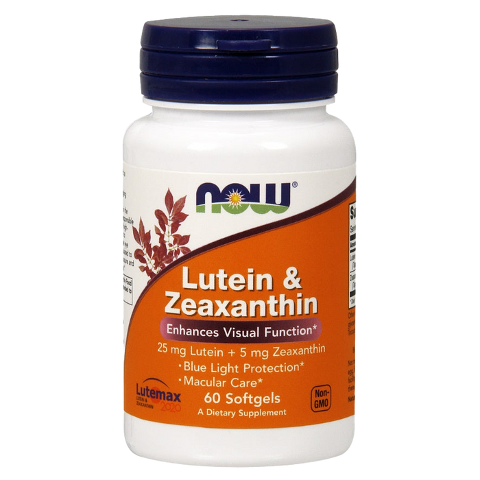 NOW Foods Lutein &amp; Zeaxanthin – 60 Kapseln