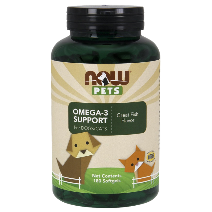 NOW Foods Pets, Omega-3 Support - 180 softgels