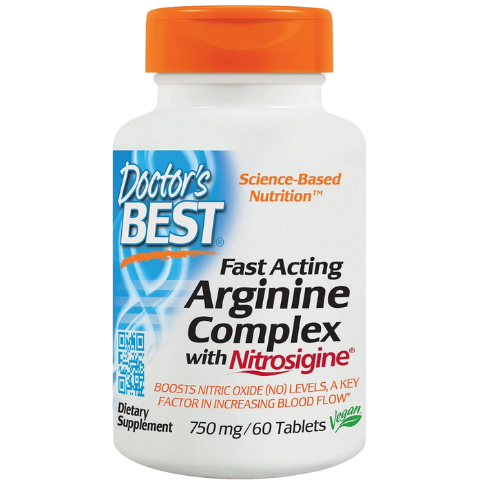 Doctor's Best Fast Acting Arginine Complex with Nitrosigine, 750mg - 60 tabs