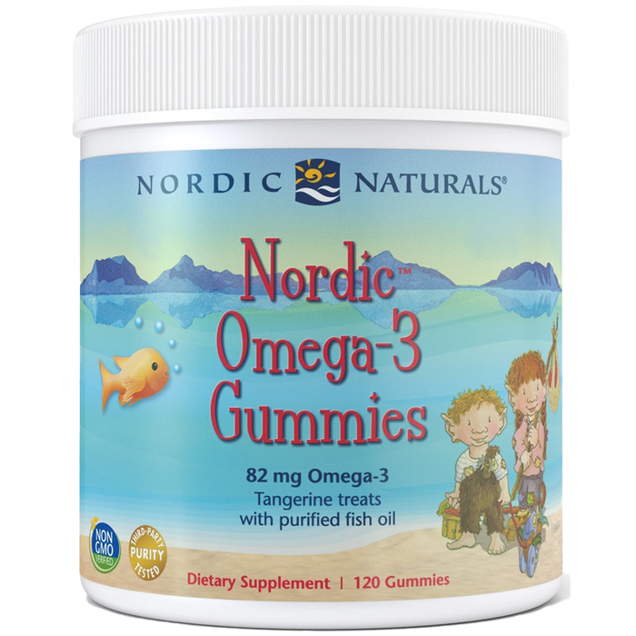 Nordische Omega-3-Gummis, 82 mg Mandarinen-Leckereien – 120 Gummis