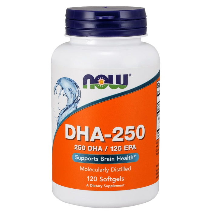 NOW Foods DHA-250, 250 DHA / 125 EPA - 120 softgels