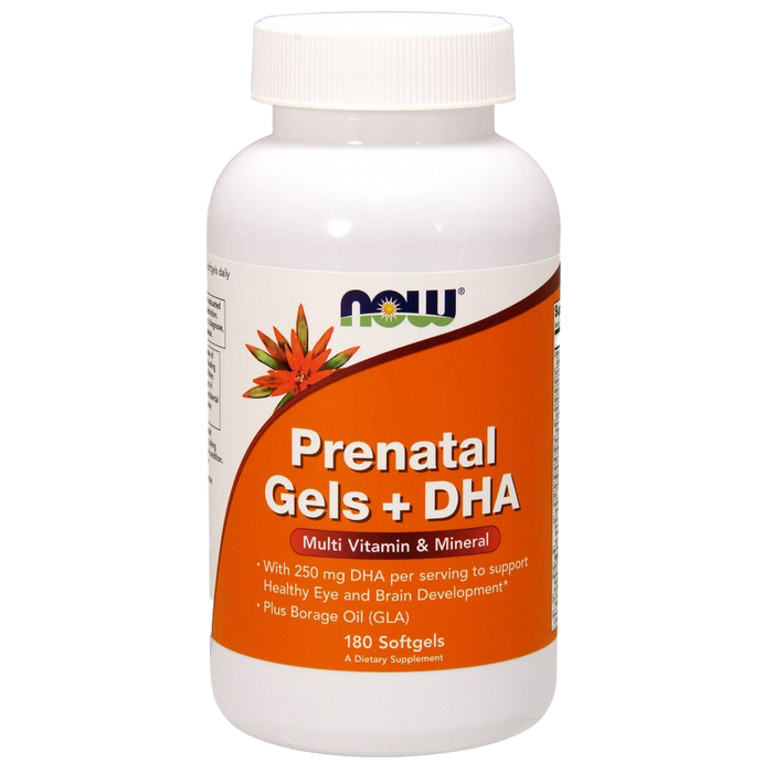 NOW Foods Prenatal Gels + DHA - 180 softgels