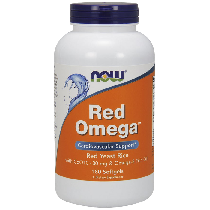 NOW Foods Red Omega (Red Yeast Rice) - 180 softgels