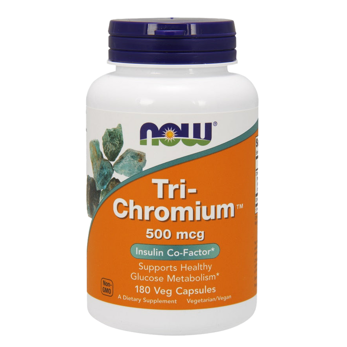 NOW Foods Tri-Chromium, 500mcg - 180 vcaps