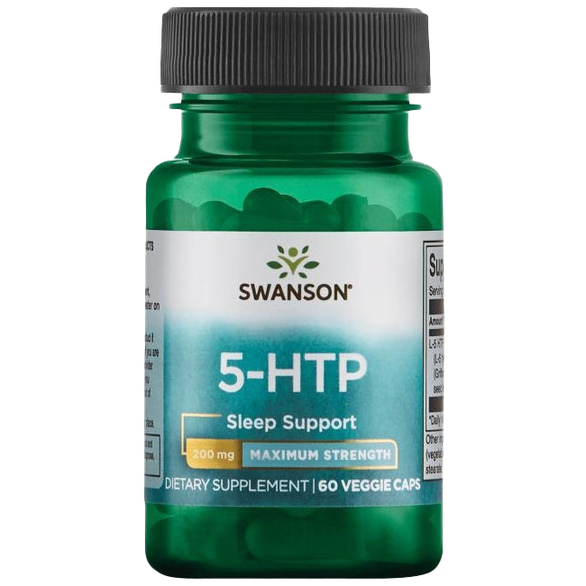 Swanson 5-HTP, 200 mg maximale Stärke – 60 Kapseln