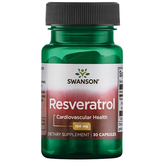 Swanson Resveratrol, 100mg - 30 caps