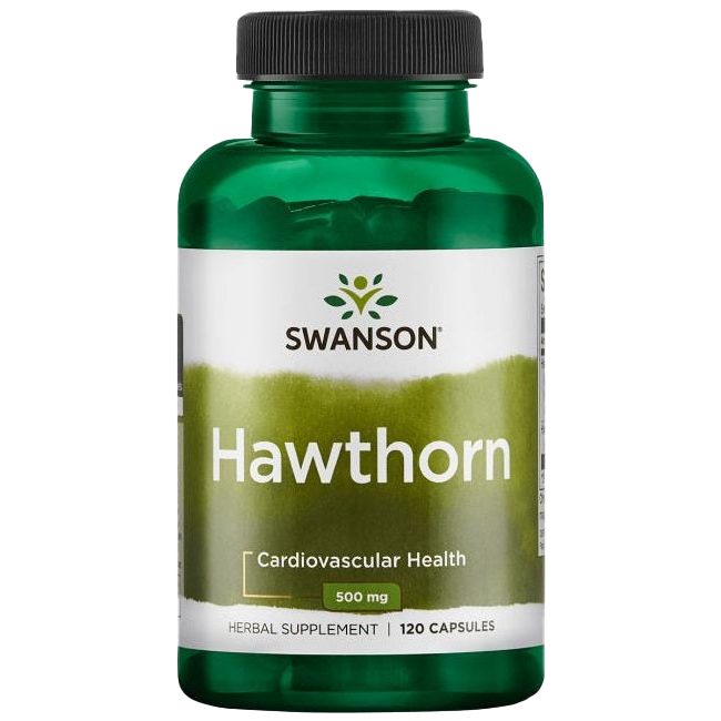 Swanson Hawthorn Extract, 500mg - 120 caps