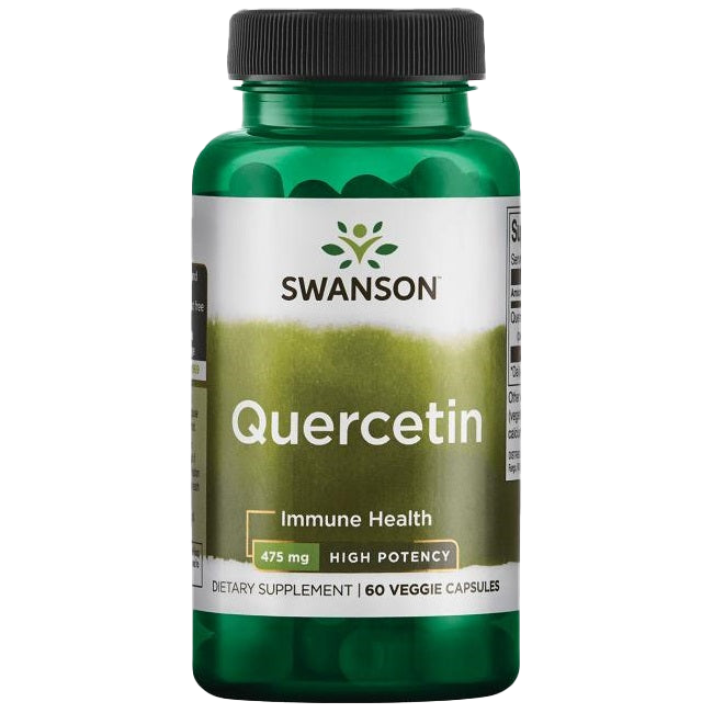 Swanson Quercetin, 475 mg hochwirksam – 60 Kapseln