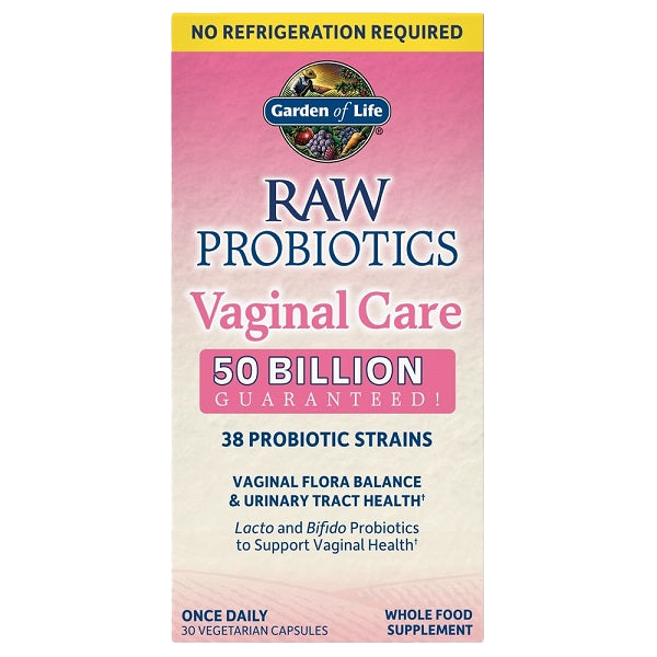 Garden of Life Raw Probiotics Vaginal Care (lagerstabil) – 30 Kapseln