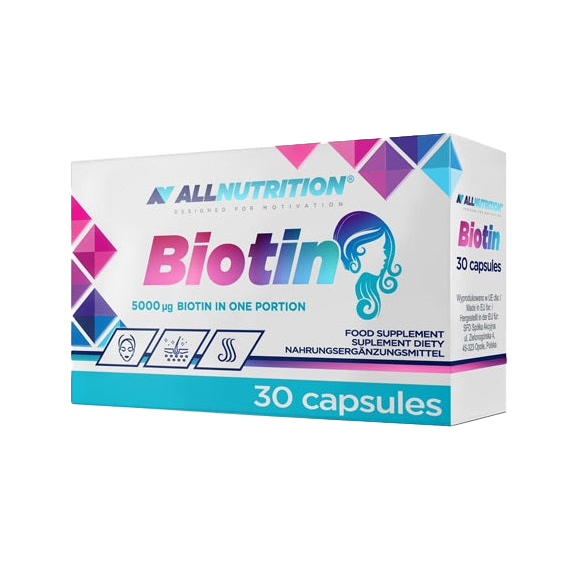 Allnutrition Biotin, 5000 mcg – 30 Kapseln