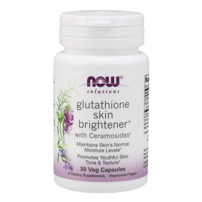 NOW Foods Glutathione Skin Brightener with Ceramosides - 30 vcaps