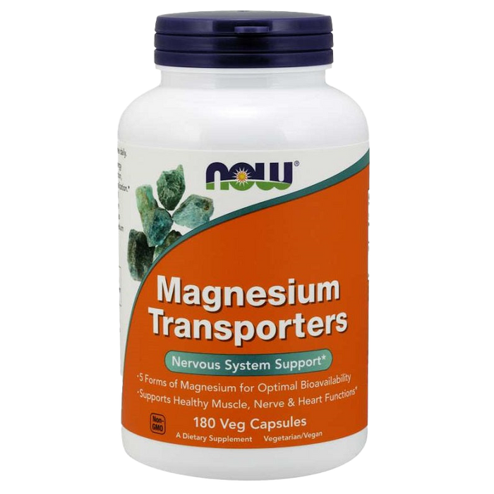 NOW Foods Magnesiumtransporter – 180 Kapseln