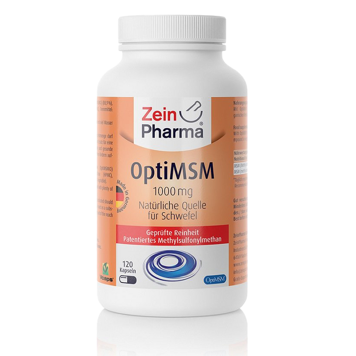 Zein Pharma OptiMSM, 1000 mg – 120 Kapseln