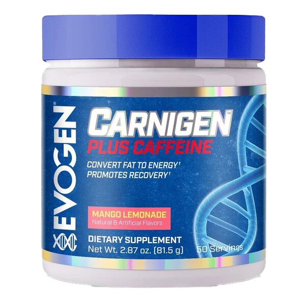 Evogen Carnigen Plus Koffein, Mango-Limonade – 81 Gramm