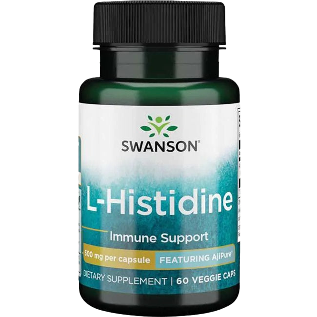 Swanson AjiPure L-Histidine, 500mg - 60 vcaps