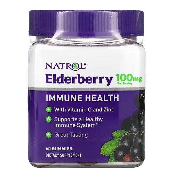 Natrol Elderberry Gummies, 100mg - 60 gummies