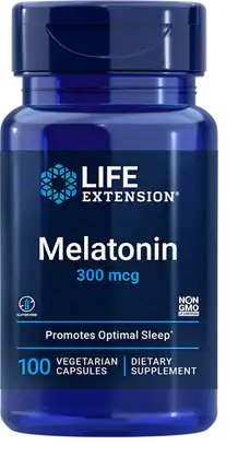 Life Extension Melatonin, 300mcg 100 vcaps