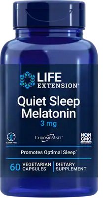 Life Extension Quiet Sleep Melatonin, 3mg 60 vcaps