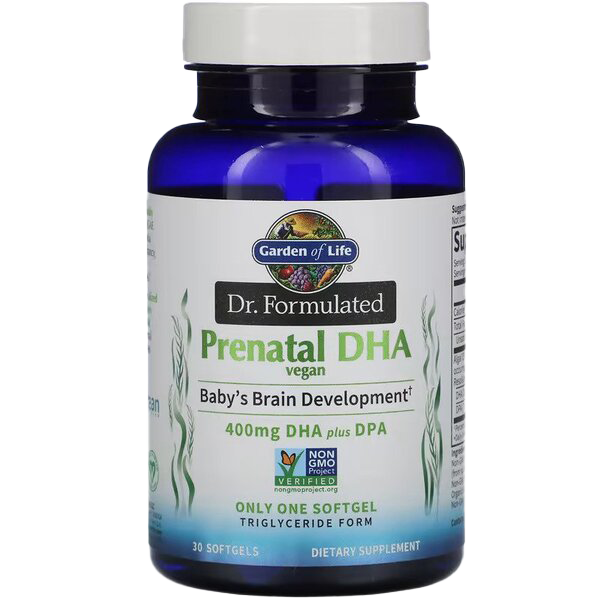 Garden of Life Dr. Formulated Vegan Prenatal DHA – 30 Kapseln