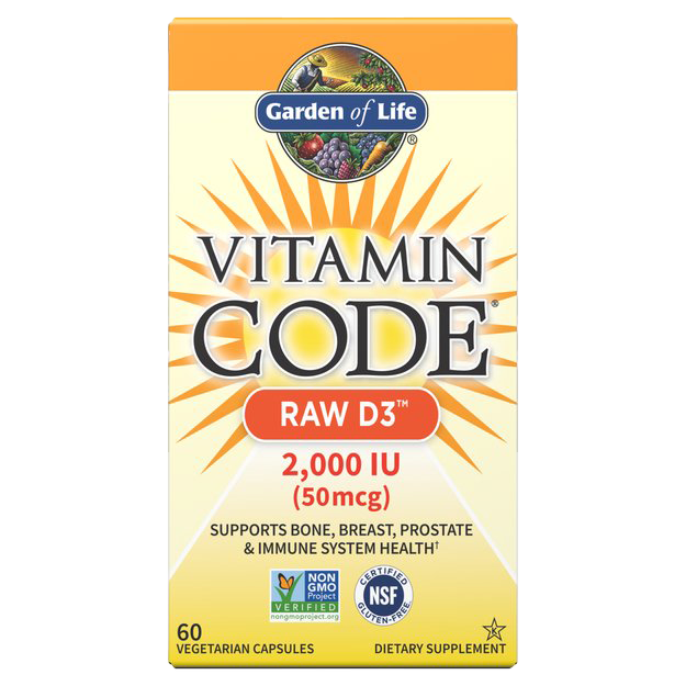 Garden of Life Vitamin Code Raw D3, 2000 IU - 60 vcaps