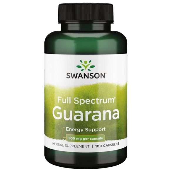 Swanson Vollspektrum-Guarana, 500 mg – 100 Kapseln