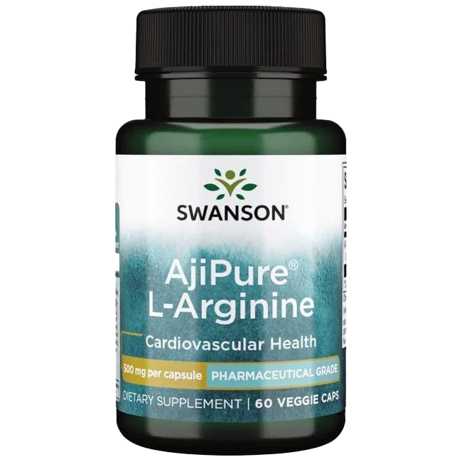 Swanson AjiPure L-Arginine, 500mg - 60 vcaps