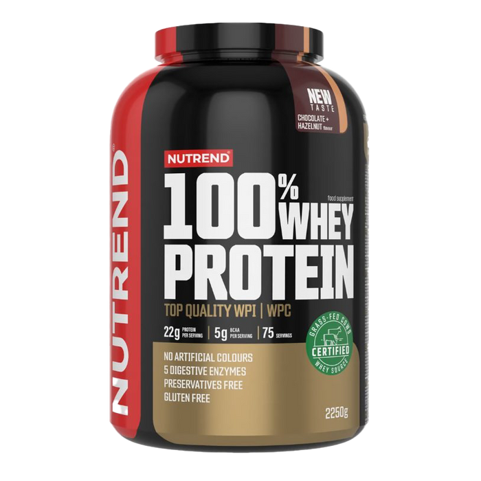 Nutrend 100% Whey Protein, Chocolate & Hazelnut 2250g