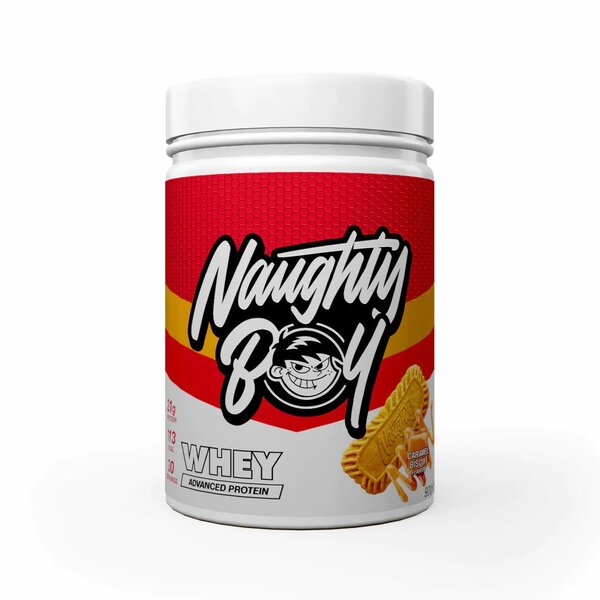 Naughty Boy Advanced Whey, Caramel Biscuit - 900g - Whey Proteins at MySupplementShop by Naughty Boy